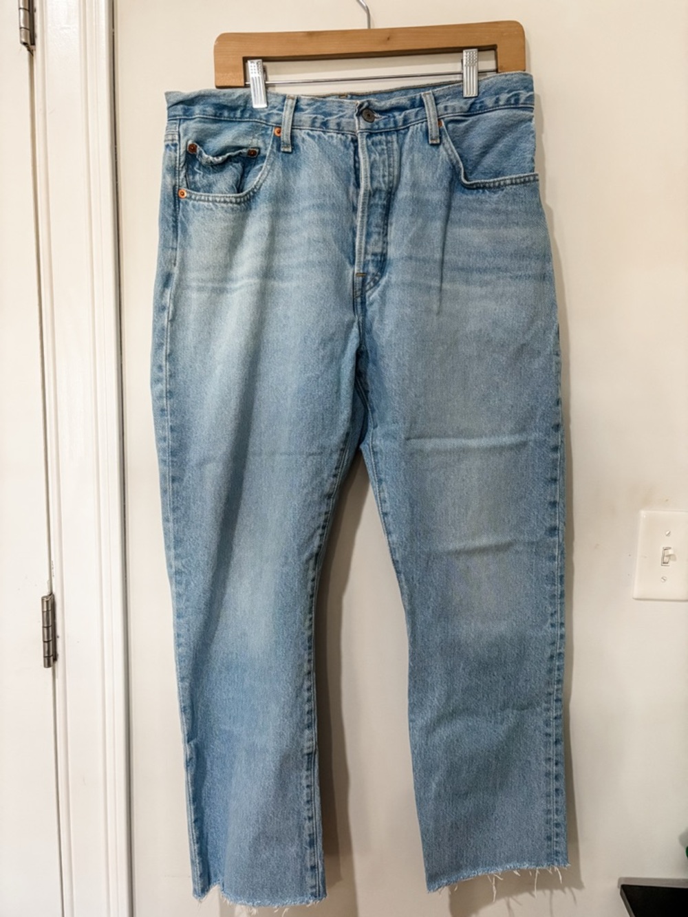 Levi's 501’s Raw Hem Jeans